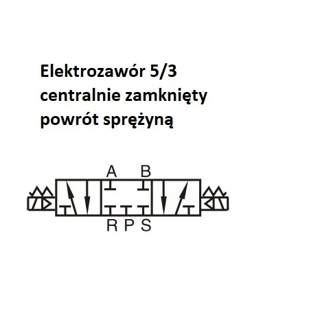 Elektrozawór 4V330C-08 AirTac 5/3 centralnie zamknięty 1/4 cala 24V DC